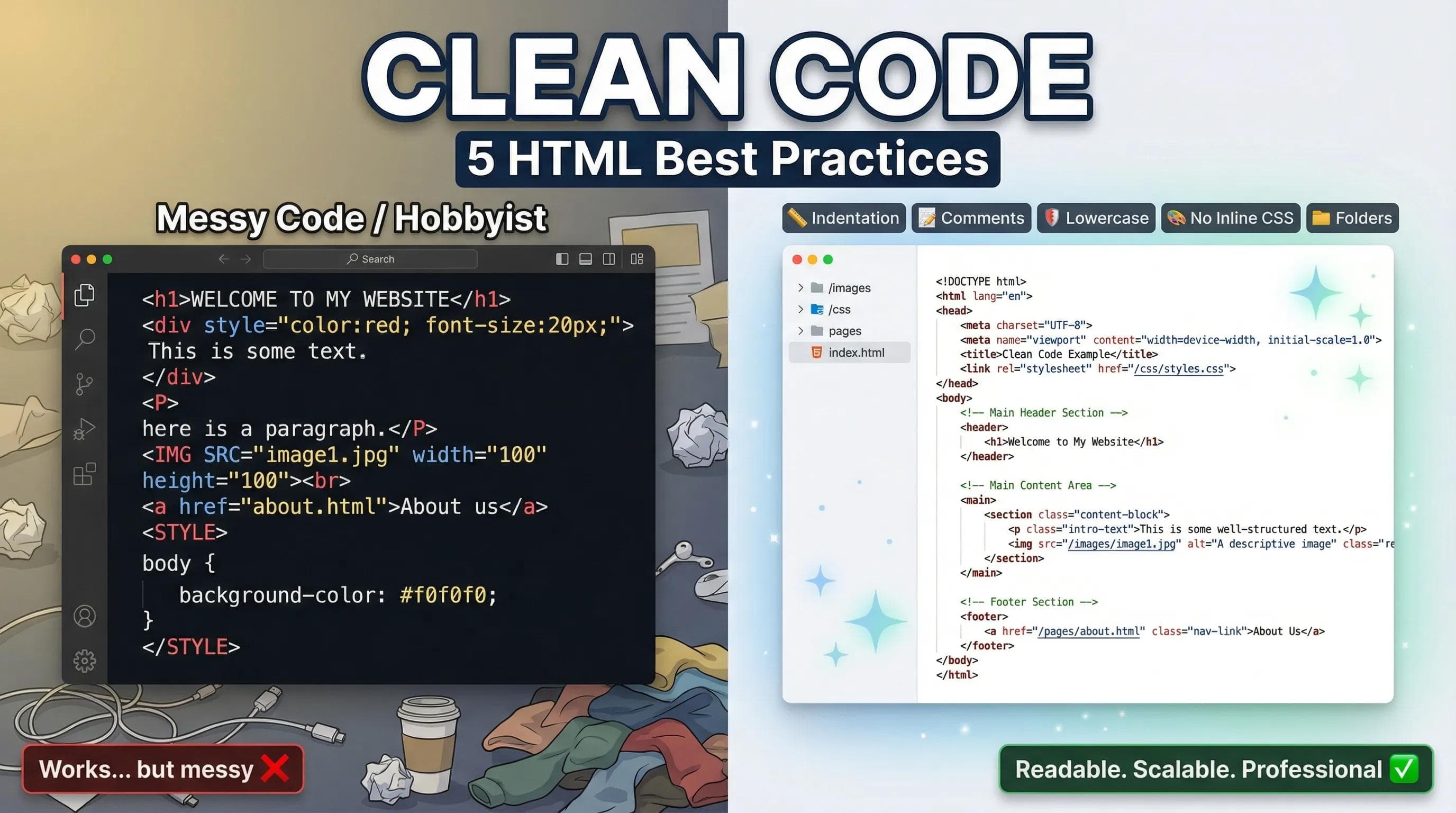 HTML Series: 5 HTML Best Practices Pro Developers Follow!